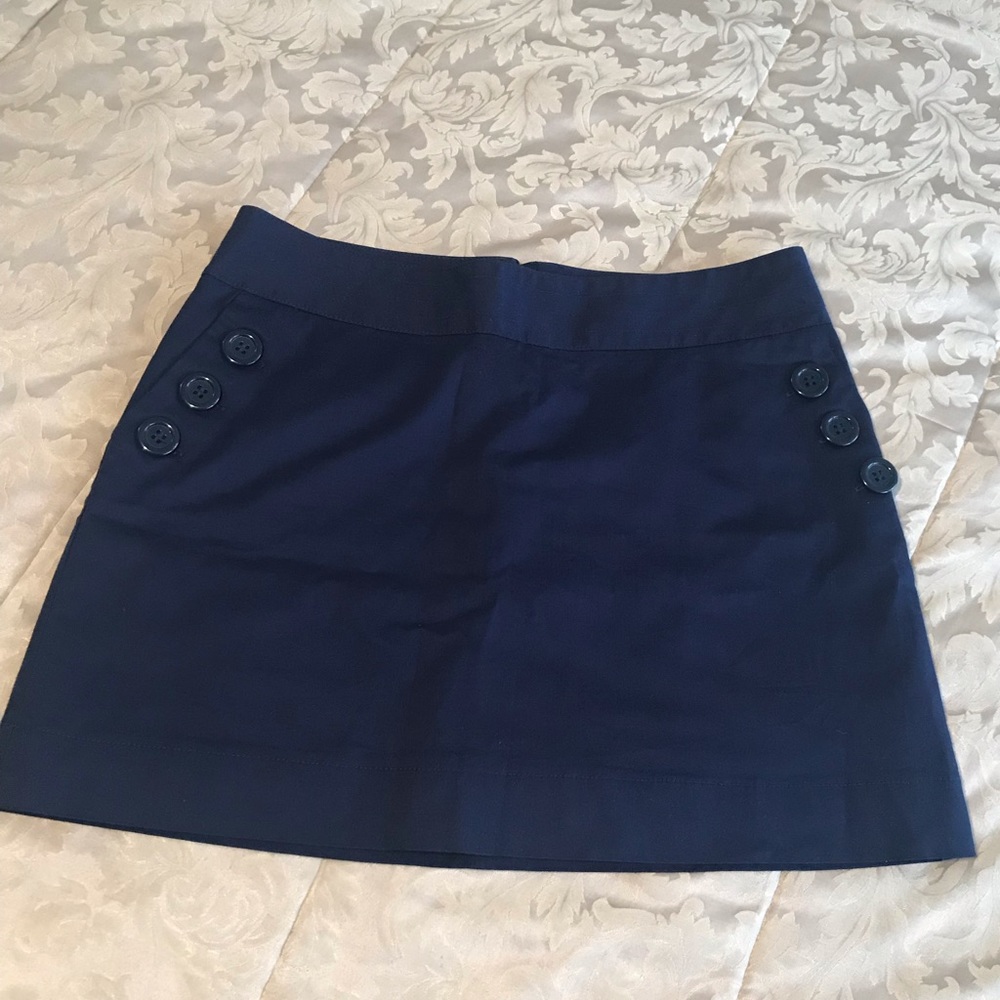 H&M NAVY BLUE MIMN SKIRT